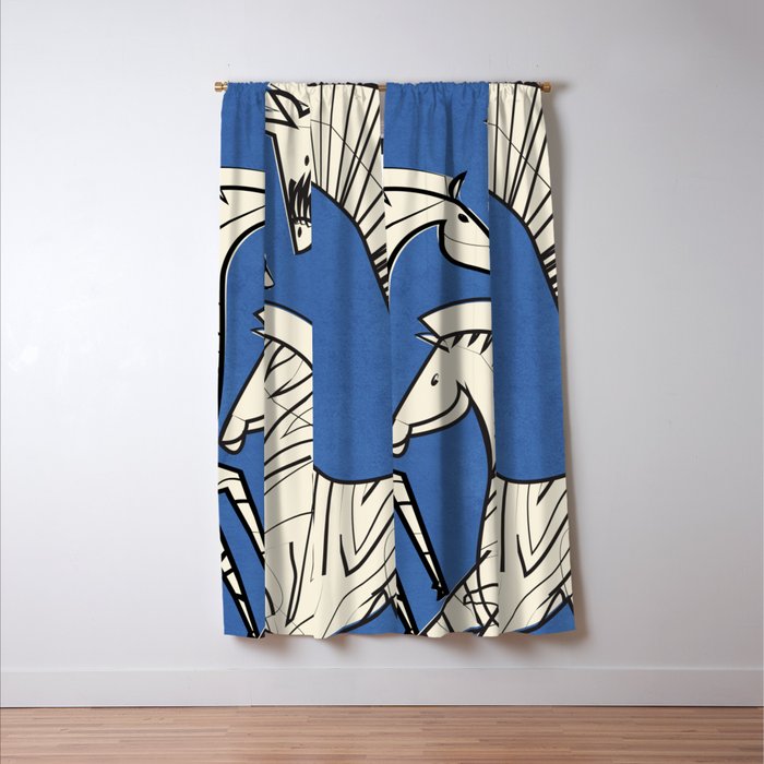 Abstract Zebras 3 Window Curtain Gallery Image 3