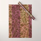 Reverse Floral Maroon Wrapping Paper Gallery Image 1