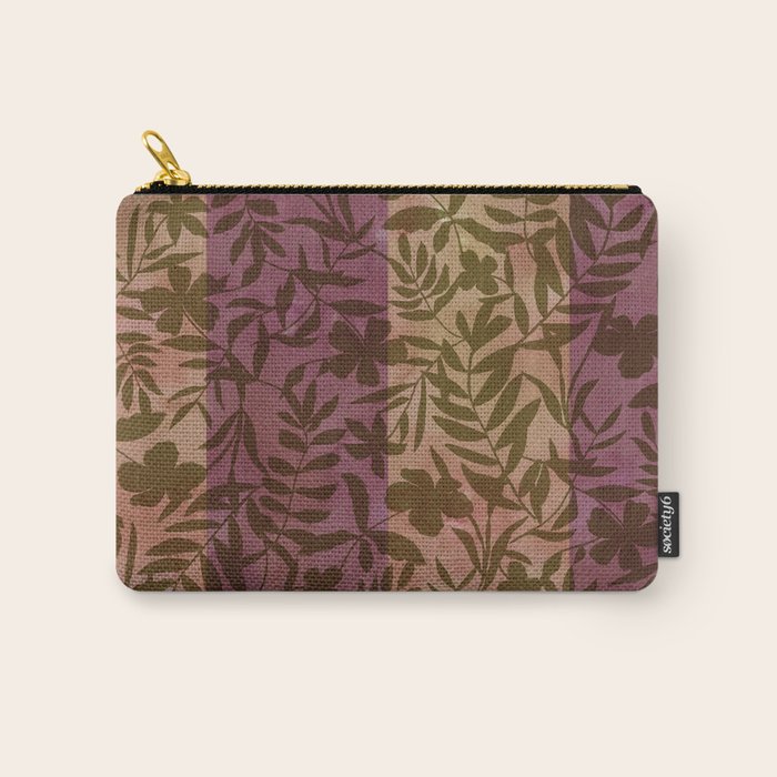 Reverse Floral Maroon Carry All Pouch Gallery Image 1