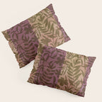 Reverse Floral Maroon Pillow Sham Gallery Image 3