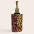 Reverse Floral Maroon Wine Chiller Gallery Image 1