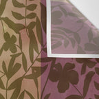 Reverse Floral Maroon Wall Tapestry Gallery Image 3