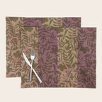 Reverse Floral Maroon Placemat Gallery Image 1