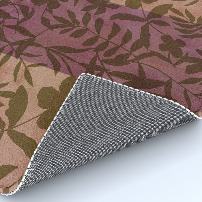Reverse Floral Maroon Rug Gallery Image 4