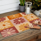 70's Daisy Bloom  Outdoor Rug Gallery Image 2
