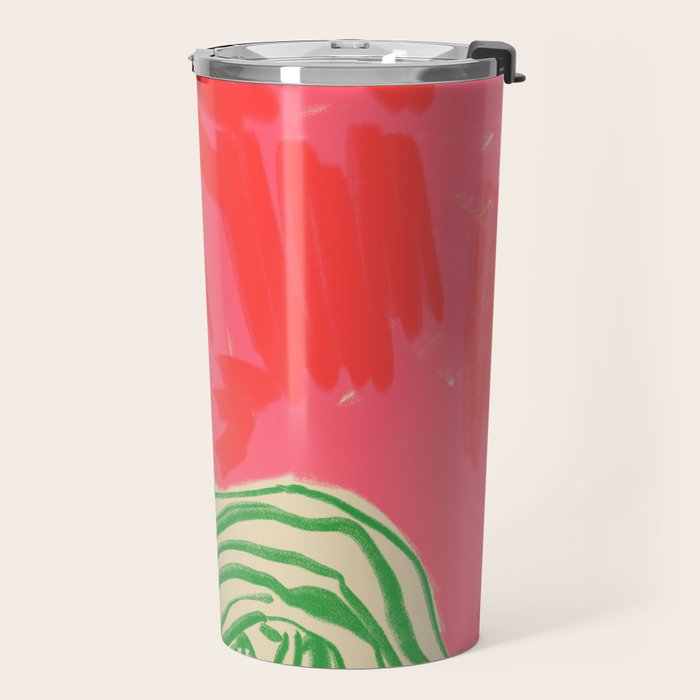 CALM WOMAN PORTRAIT Travel Mug Gallery Image 2