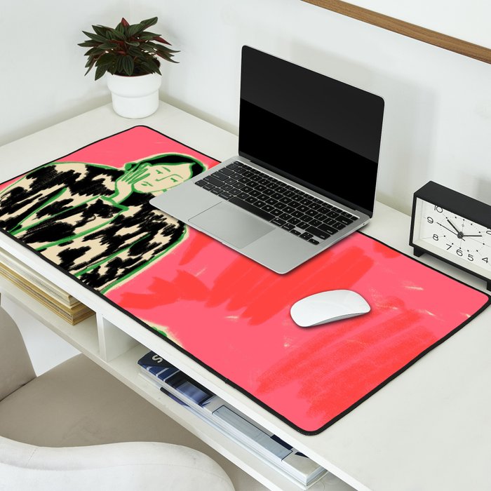 CALM WOMAN PORTRAIT Desk Mat Gallery Image 2