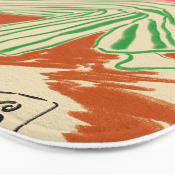 CALM WOMAN PORTRAIT Bath Mat Gallery Image 3