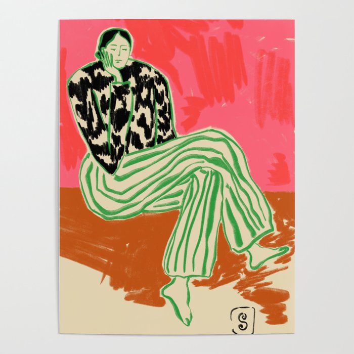 CALM WOMAN PORTRAIT Poster Gallery Image 4