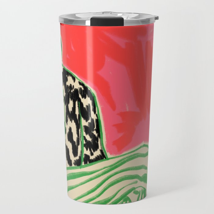 CALM WOMAN PORTRAIT Travel Mug Gallery Image 1