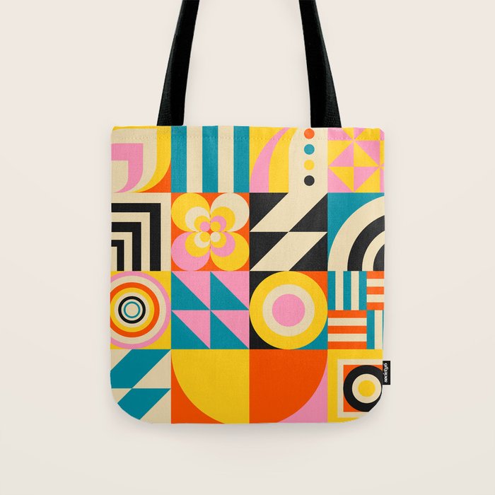 Colorful Geometrics Tote Bag Gallery Image 1