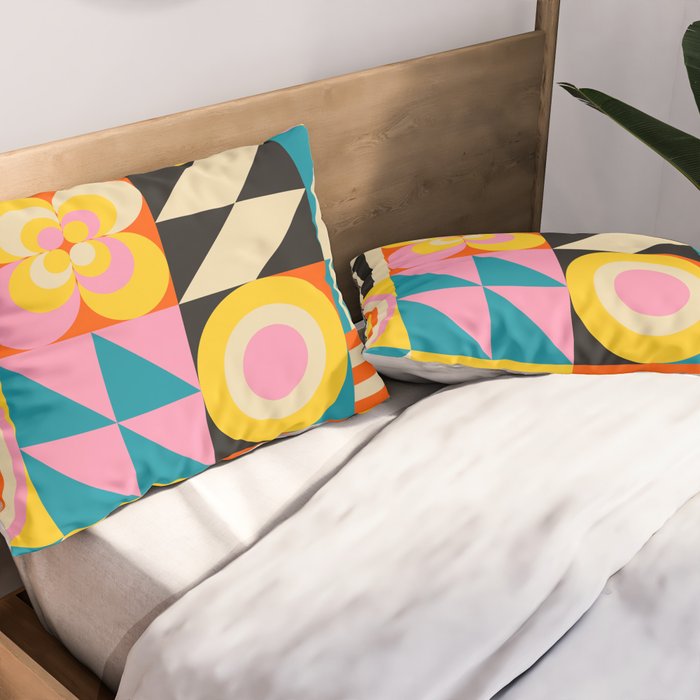 Colorful Geometrics Pillow Sham Gallery Image 2
