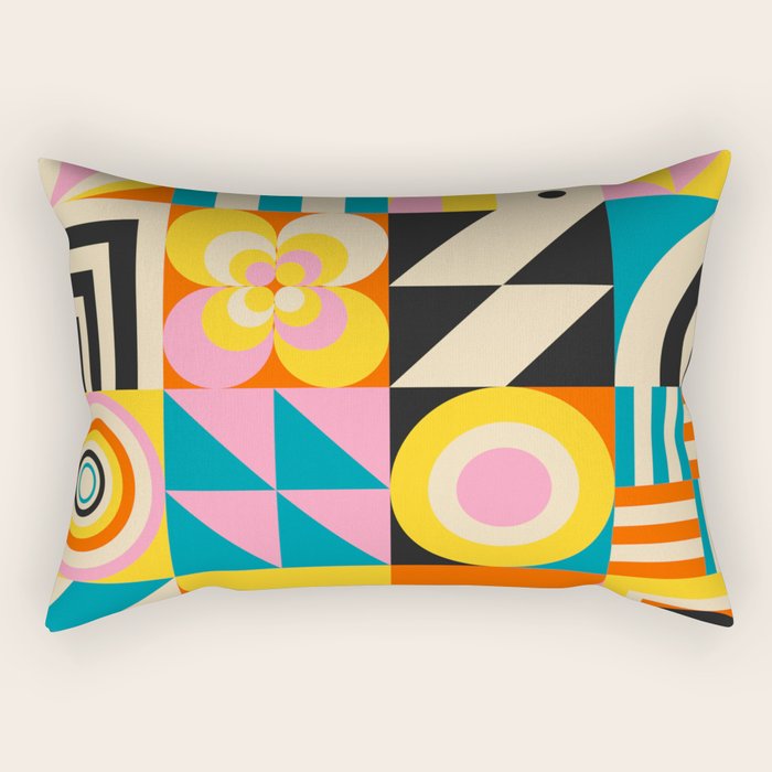 Colorful Geometrics Rectangular Pillow Gallery Image 2