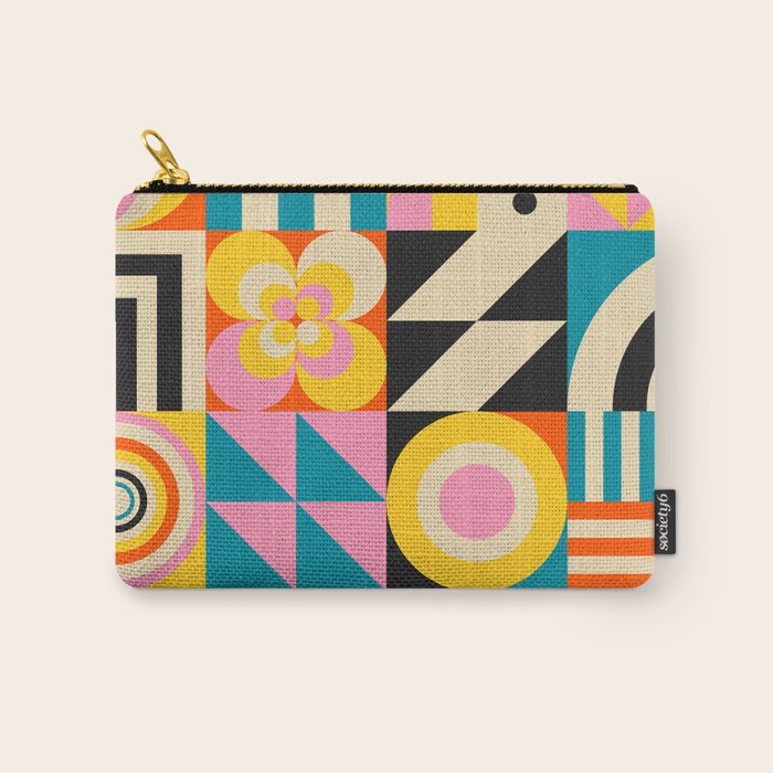 Colorful Geometrics Carry All Pouch Gallery Image 1