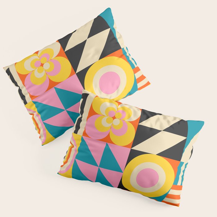 Colorful Geometrics Pillow Sham Gallery Image 1