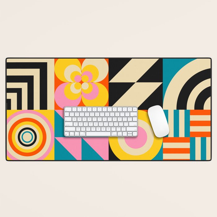 Colorful Geometrics Desk Mat Gallery Image 1
