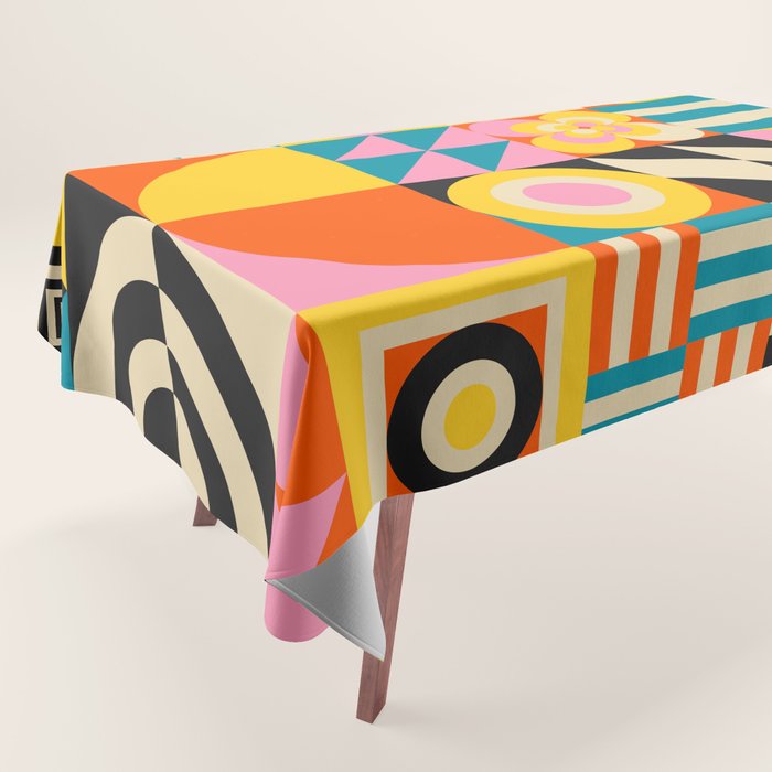 Colorful Geometrics Tablecloth Gallery Image 1