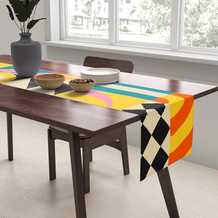 Colorful Geometrics Table Runner Gallery Image 2