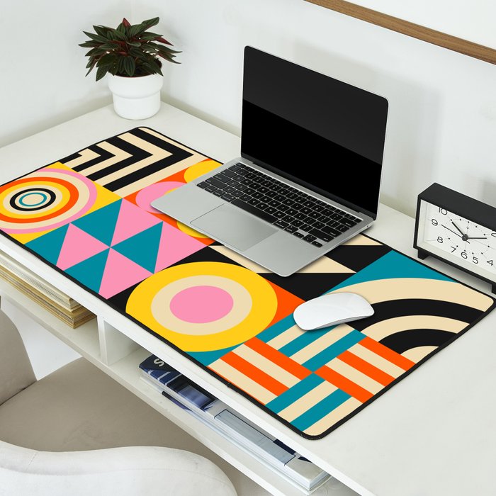 Colorful Geometrics Desk Mat Gallery Image 2