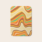 retro wave warm Bath Mat Gallery Image 1