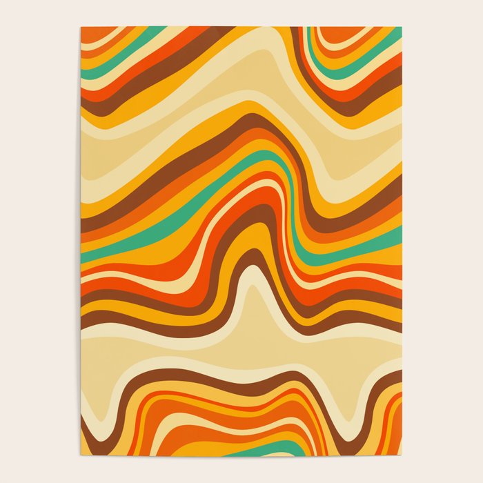 retro wave warm Poster Gallery Image 1