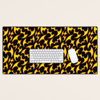 Abstract fire flame art pattern Desk Mat Gallery Image 1