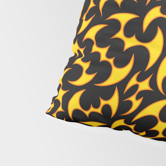 Abstract fire flame art pattern Pillow Sham Gallery Image 4