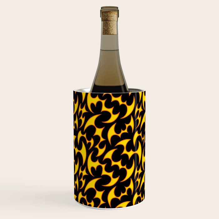 Abstract fire flame art pattern Wine Chiller Gallery Image 1