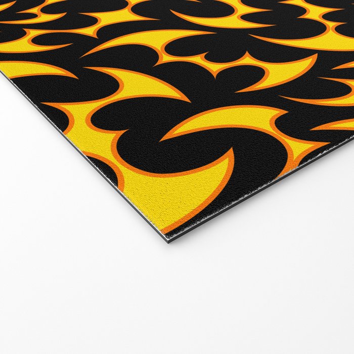 Abstract fire flame art pattern Welcome Mat Gallery Image 2