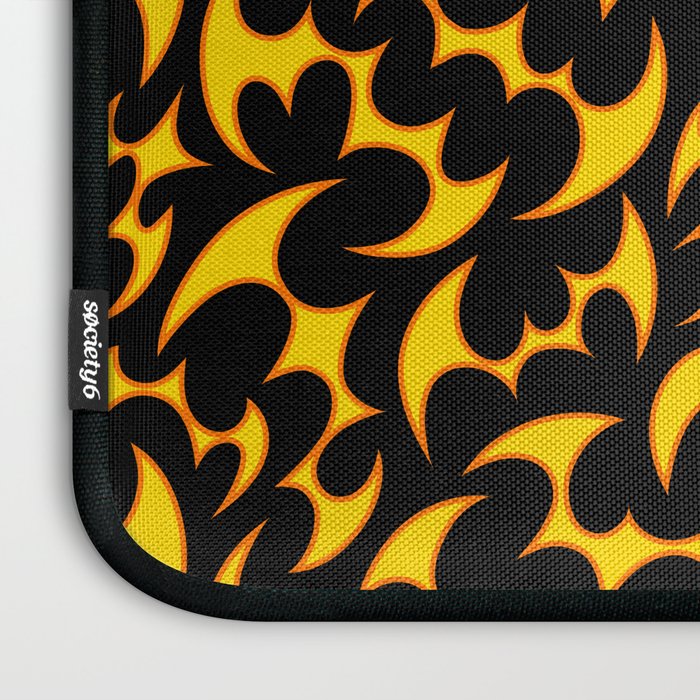 Abstract fire flame art pattern Laptop Sleeve Gallery Image 3