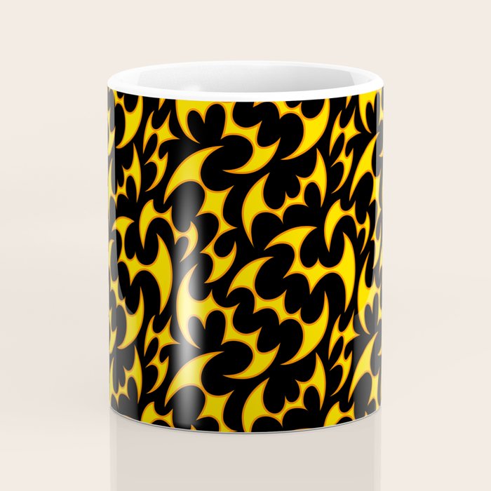 Abstract fire flame art pattern Coffee Mug Gallery Image 4