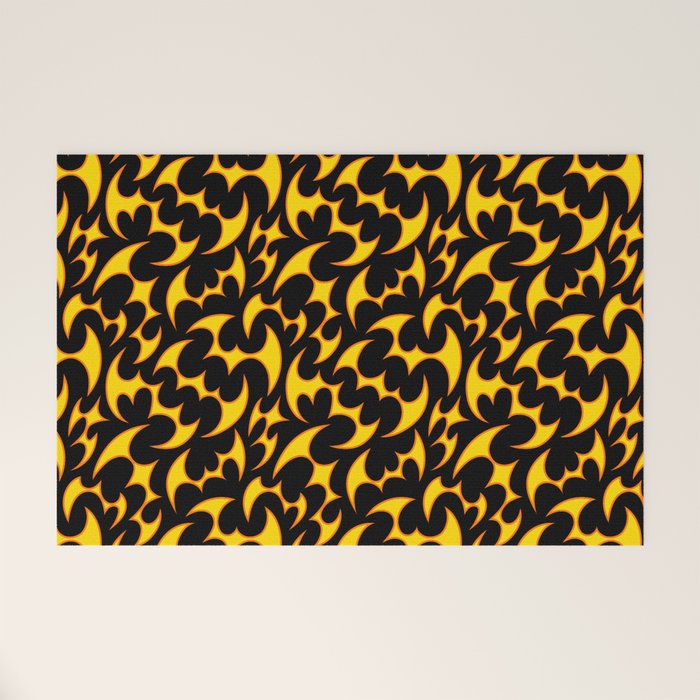 Abstract fire flame art pattern Welcome Mat Gallery Image 1