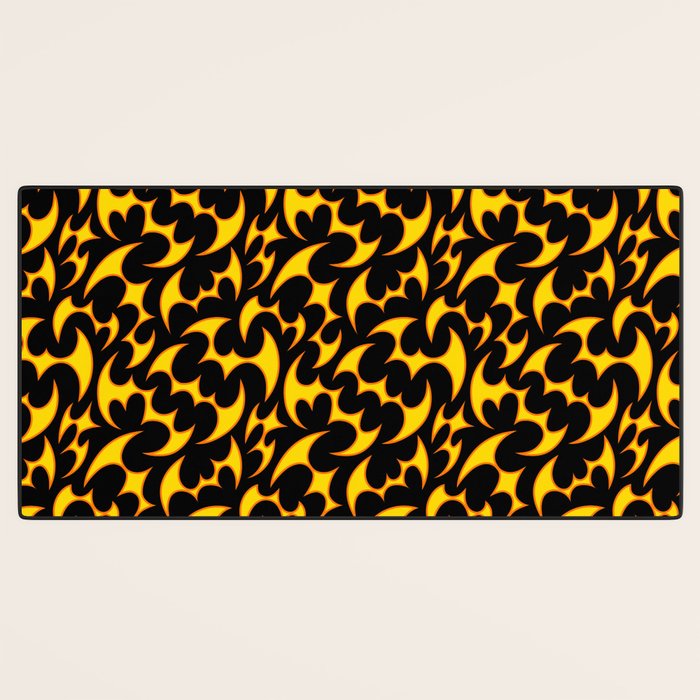 Abstract fire flame art pattern Desk Mat Gallery Image 3