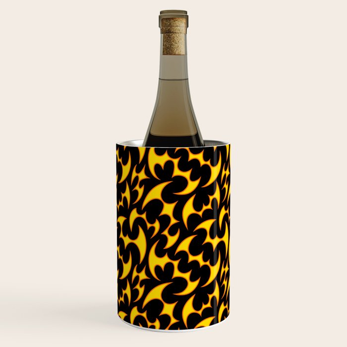 Abstract fire flame art pattern Wine Chiller Gallery Image 3