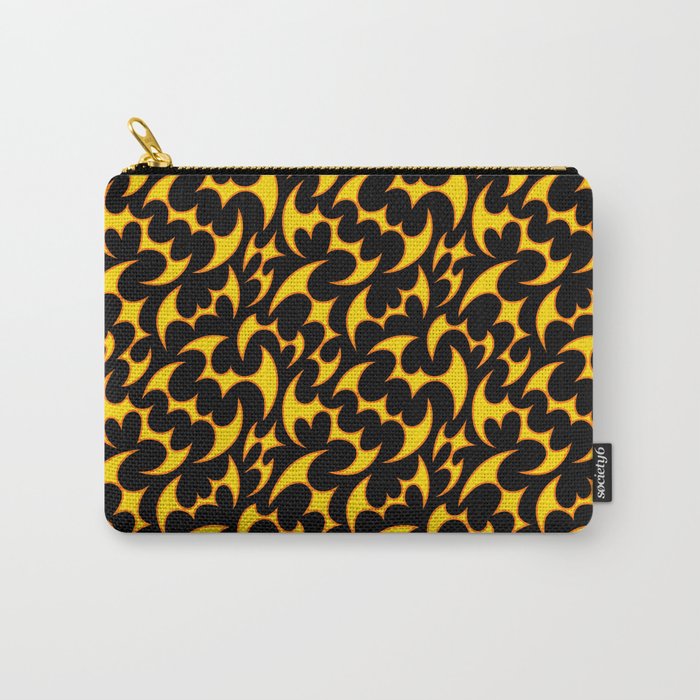 Abstract fire flame art pattern Carry All Pouch Gallery Image 1