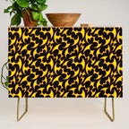 Abstract fire flame art pattern Credenza Gallery Image 1
