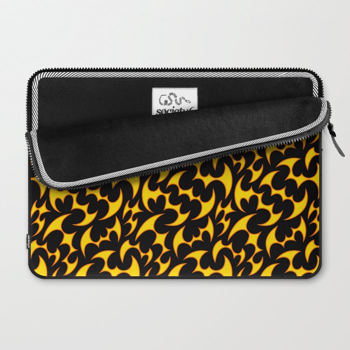 Abstract fire flame art pattern Laptop Sleeve Gallery Image 2