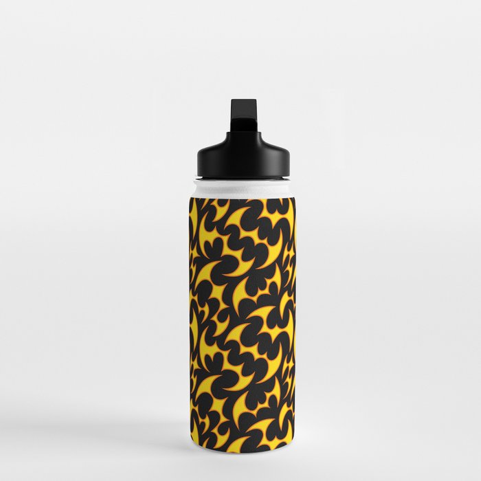 Abstract fire flame art pattern Water Bottle Gallery Image 3