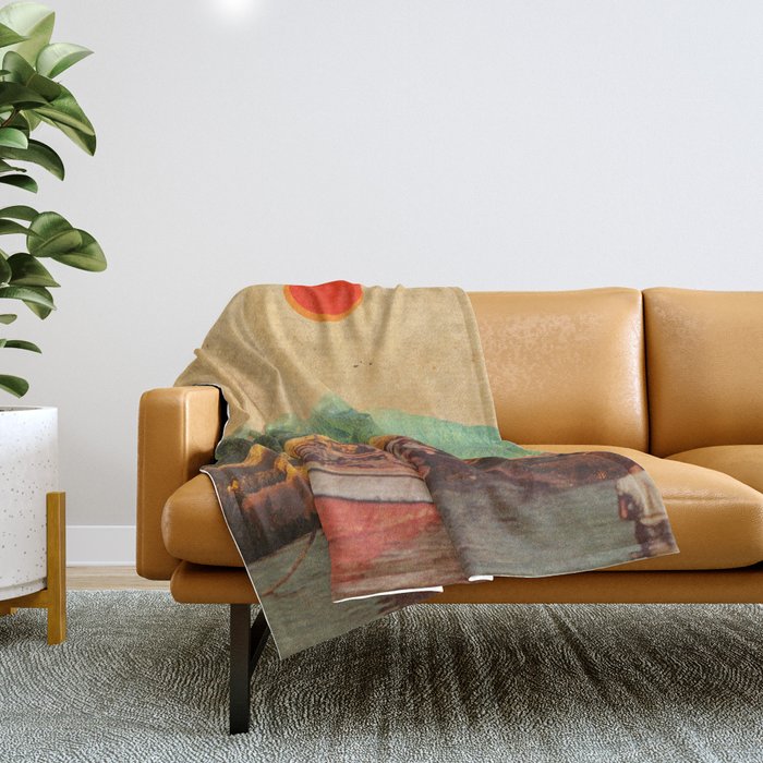 Eternal Noons Throw Blanket Gallery Image 1