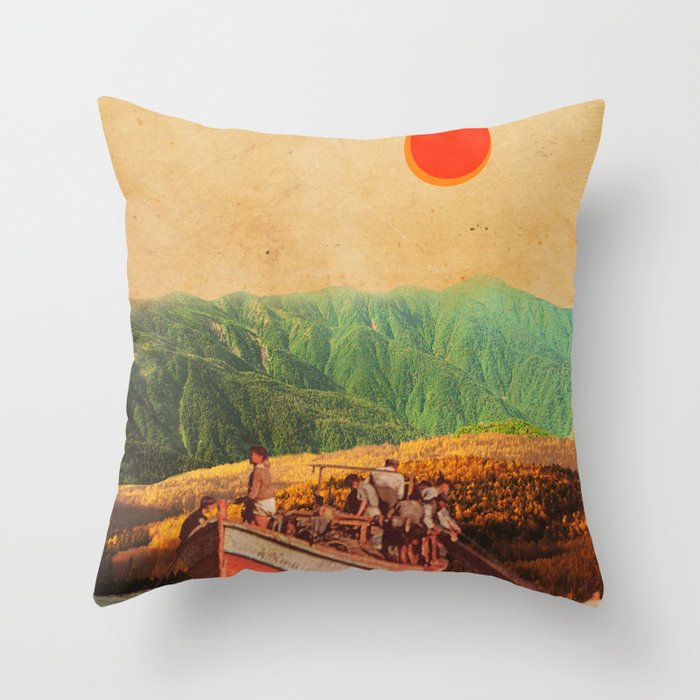Eternal Noons Throw Pillow Gallery Image 1