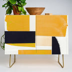 Yellow Abstract Collage Credenza Gallery Image 1