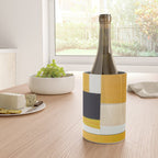 Yellow Abstract Collage Wine Chiller Gallery Image 4