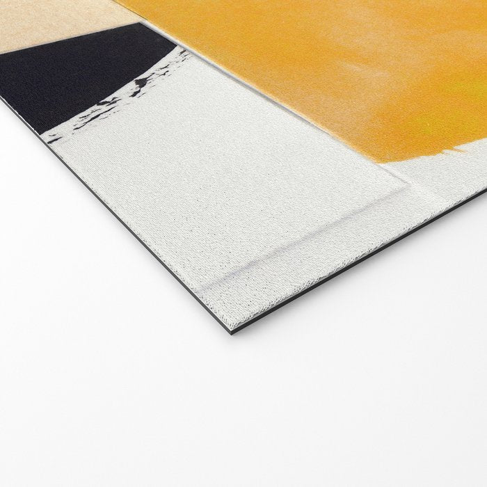 Yellow Abstract Collage Welcome Mat Gallery Image 2
