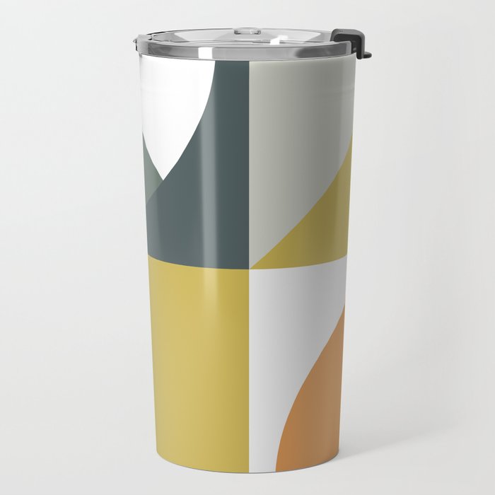 Mid Century Geometric 01 Travel Mug Gallery Image 2