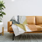 Mid Century Geometric 01 Throw Blanket Gallery Image 1