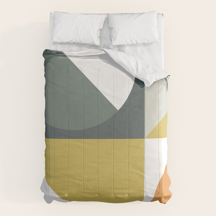 Mid Century Geometric 01 Comforter Gallery Image 6