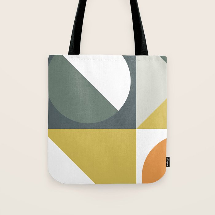 Mid Century Geometric 01 Tote Bag Gallery Image 1