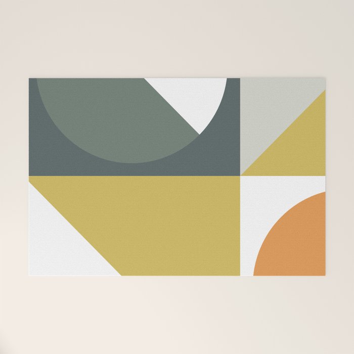 Mid Century Geometric 01 Welcome Mat Gallery Image 1