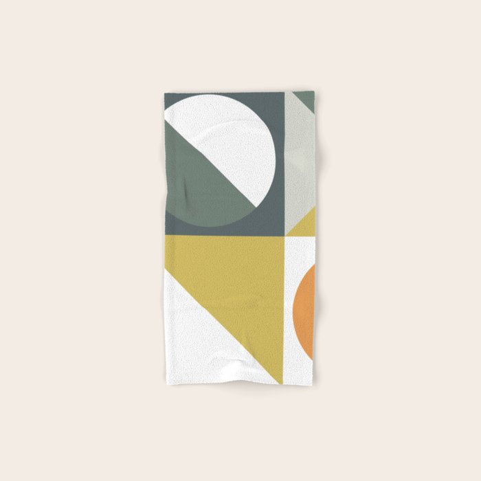 Mid Century Geometric 01 Bath Towel Gallery Image 1