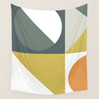 Mid Century Geometric 01 Wall Tapestry Gallery Image 4